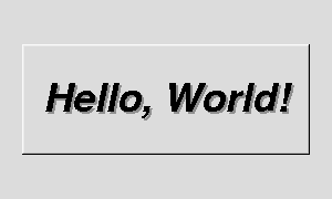 Hello, World! Window