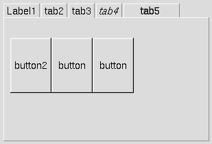 Fl_Tabs widget.
